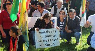 Активисты поддержали митинг курдов у посольства США в Армении