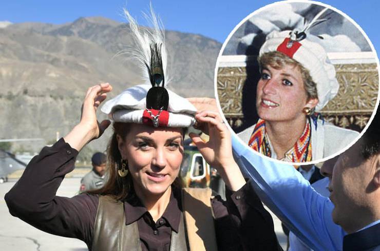 Кейт Миддлтон надела в Пакистане легендарную шляпу принцессы Дианы