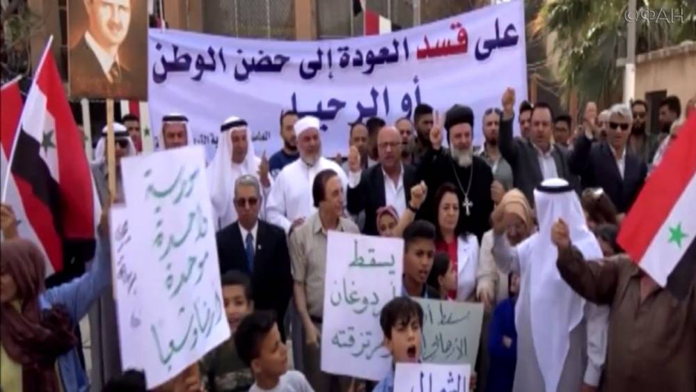 Жители Сирии поддержали САА и выступили против курдов-боевиков в Хасаке – видео ФАН