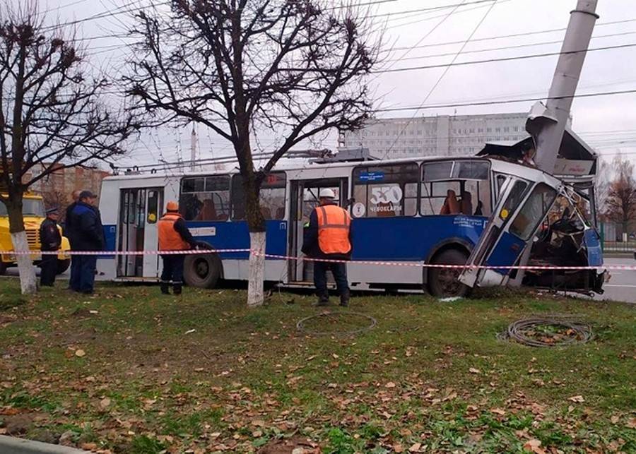 Число пострадавших в ДТП с троллейбусом в Чебоксарах выросло до 26