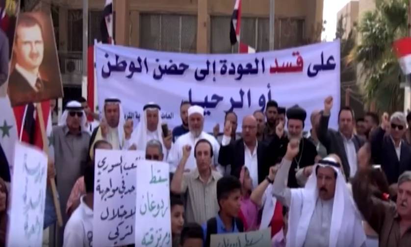 Жители Сирии выступили против курдов-боевиков в Хасаке, поддержав САА