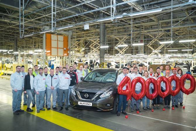 Петербургский завод Nissan выпустил 400-тысячный автомобиль