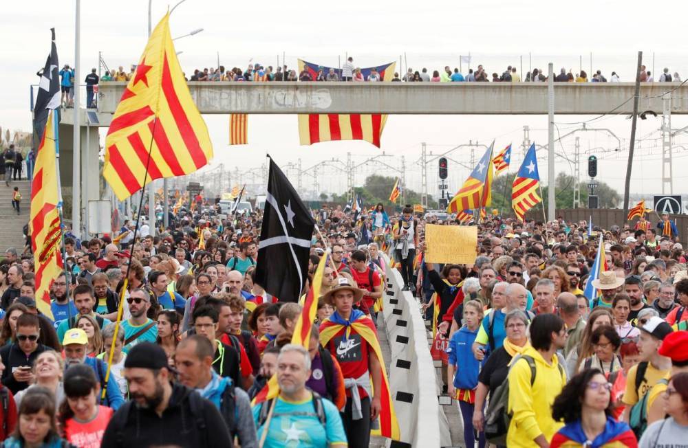 В Каталонии началась забастовка в знак протеста против приговора лидерам движения за независимость