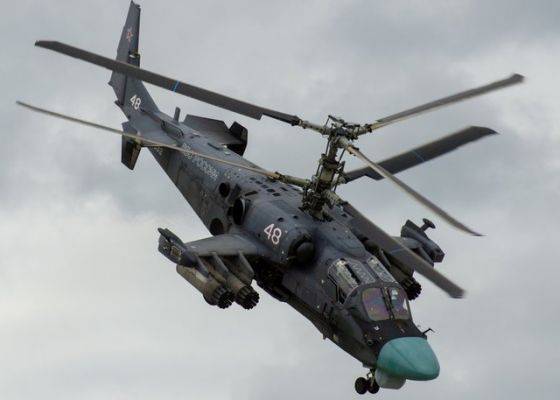 К концу 2019 года армия получит восемь ударных вертолетов Ка-52 «Аллигатор»