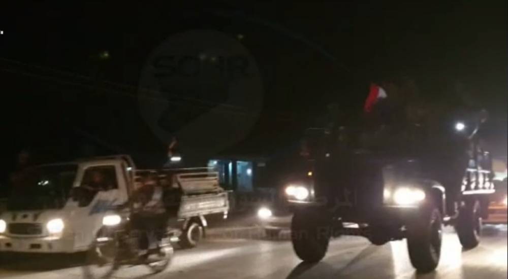 Появилось видео прибытия российских и сирийских военных в Кобани