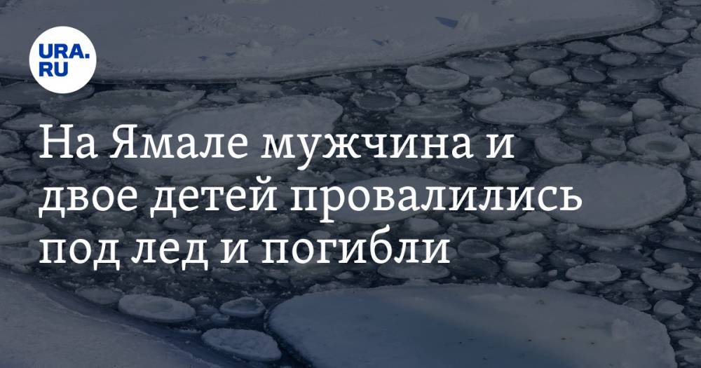 На Ямале мужчина и двое детей провалились под лед и погибли