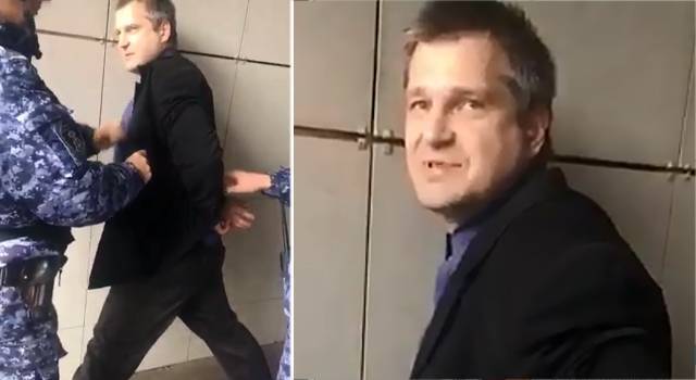 Видео задержания убийцы полковника СК в Москве