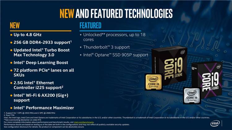 Intel меняется: 18-ядерный Core i9-10980XE стоит дешевле $1000″