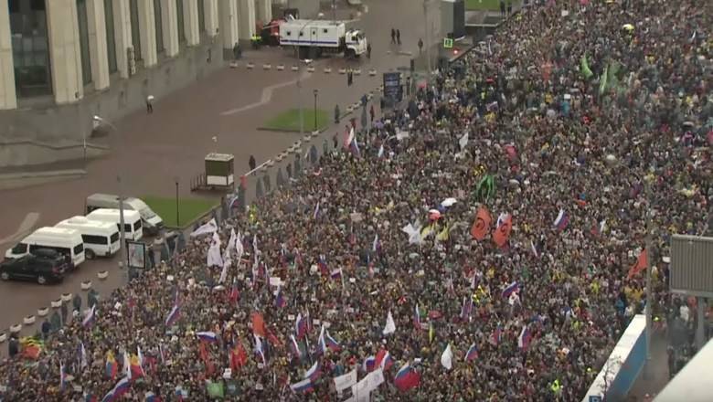 В Москве политический митинг "Отпускай" завершился без происшествий