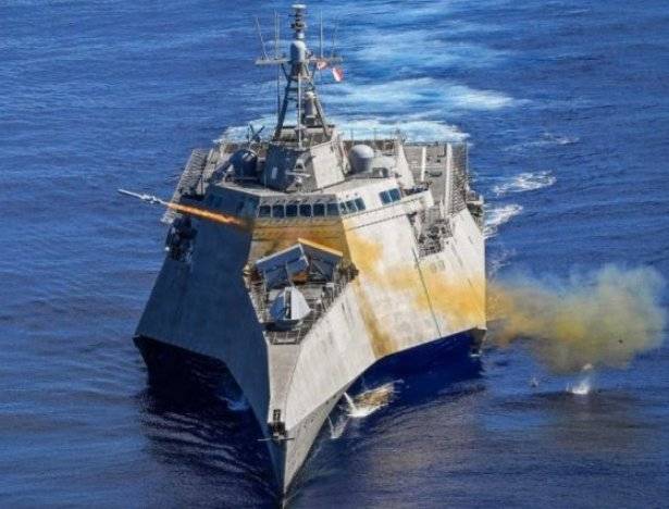 Корабль прибрежной зоны ВМС США впервые применил противокорабельную ракету NSM