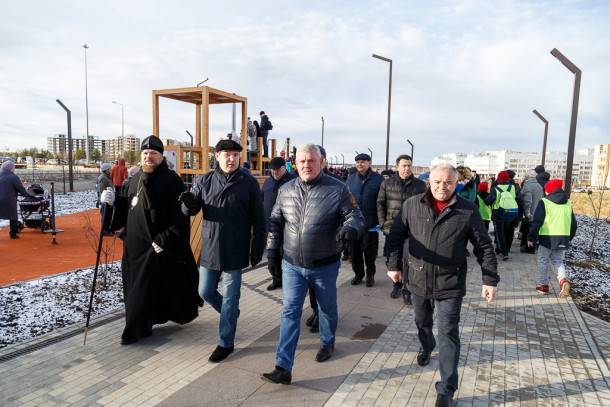 Глава Коми поздравил ухтинцев с открытием второй очереди набережной Газовиков