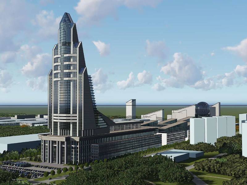 Высота здания космического центра Хруничева в Москве составит 200 метров