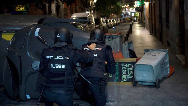 В Мадриде произошли столкновения между полицией и протестующими