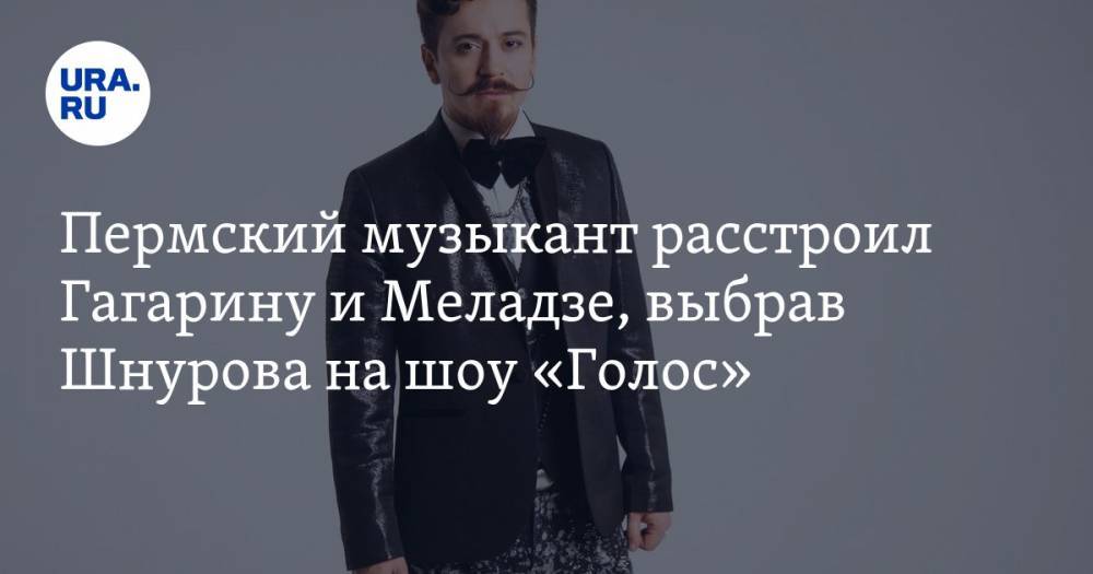 Пермский музыкант расстроил Гагарину и Меладзе, выбрав Шнурова на шоу «Голос». ВИДЕО