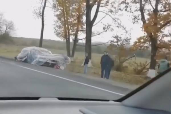 Водитель сгорел в машине после аварии в Северной Осетии