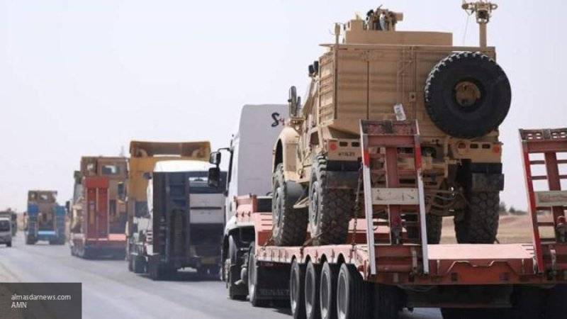 Колонна грузовиков США въехала в район операции Турции против курдов-террористов в Сирии