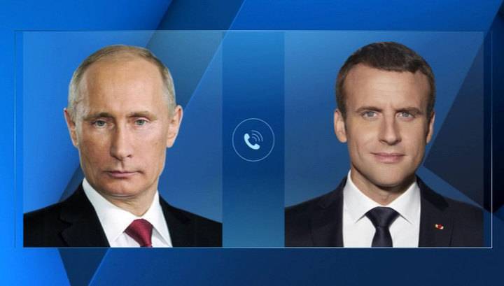 Владимир Путин обсудил с президентом Франции ситуацию в Сирии