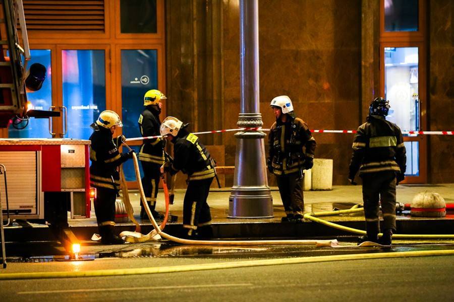 Пожар в ресторане в центре Москвы потушен