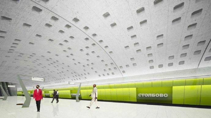Мэрия представила дизайн станции метро «Столбово»