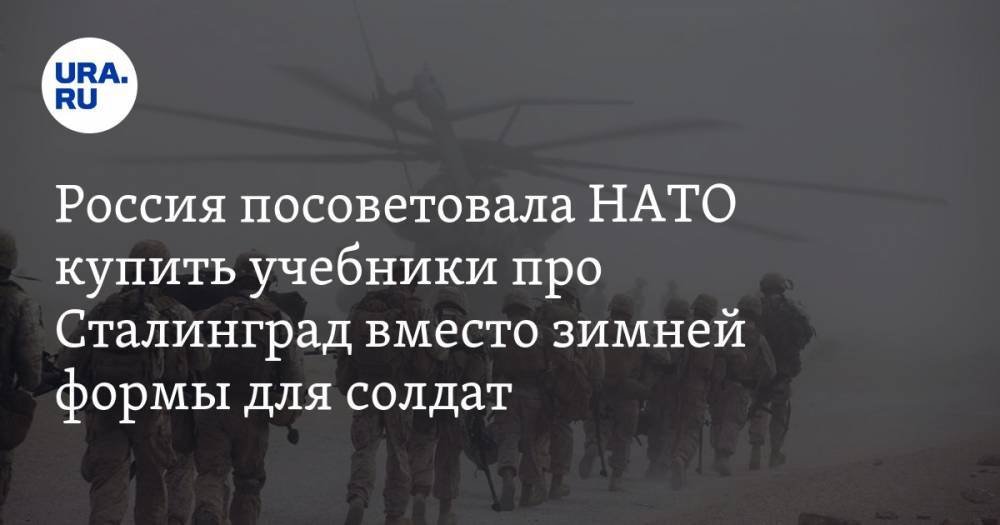 Россия посоветовала НАТО купить учебники про Сталинград вместо зимней формы для солдат