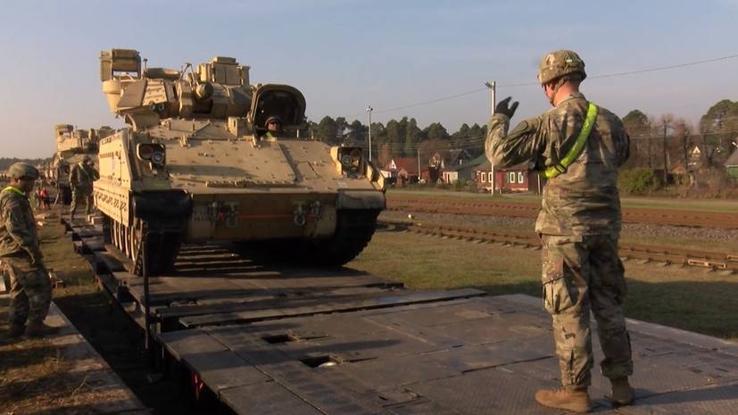 В Литву доставили тяжёлую военную технику для американского батальона — видео