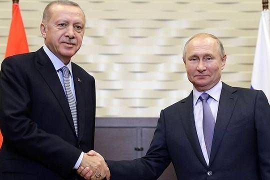 Путин и Эрдоган появились в одинаковой одежде