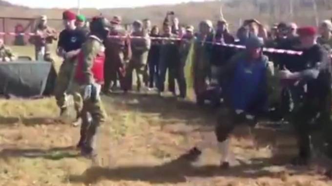 В сети опубликовано видео смертельного боя росгвардейца из Бурятии за краповый берет