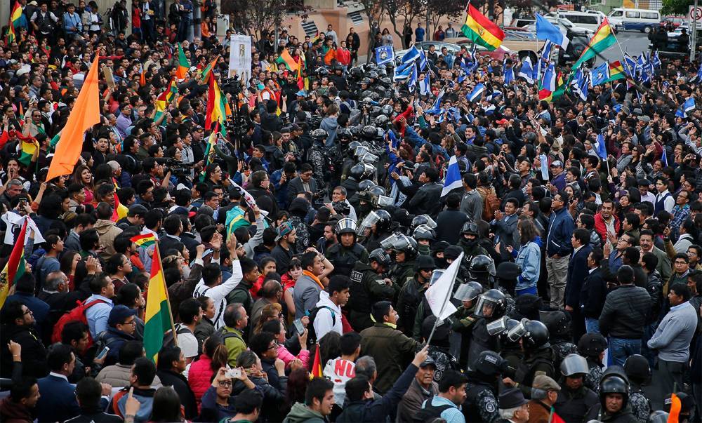 В Боливии начались протесты после оглашения результатов президентских выборов