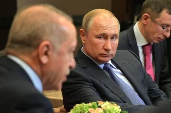 Путин на встрече с Эрдоганом назвал ситуацию в Сирии острой