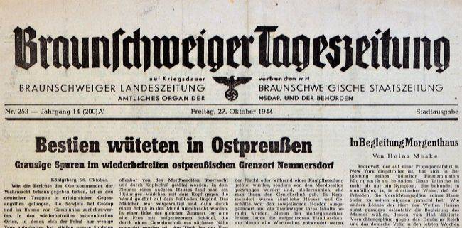 Welt разоблачил нацистский фейк о зверствах красноармейцев под Кёнигсбергом