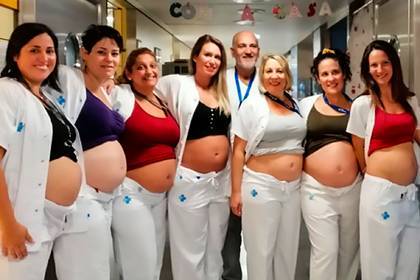 Семь медсестер одного из роддомов забеременели одновременно