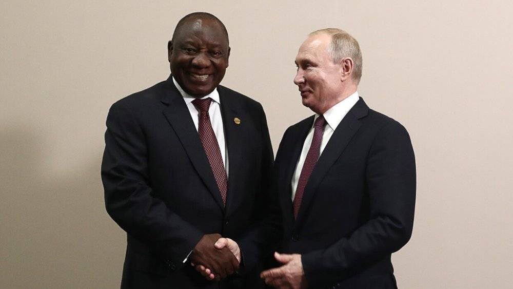 Путин назвал недостаточным товарооборот между РФ и ЮАР