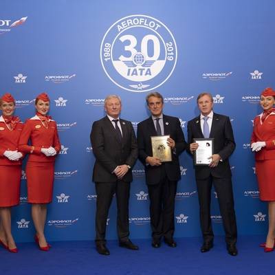 Аэрофлот отмечает 30-летие со дня вступления в IATA