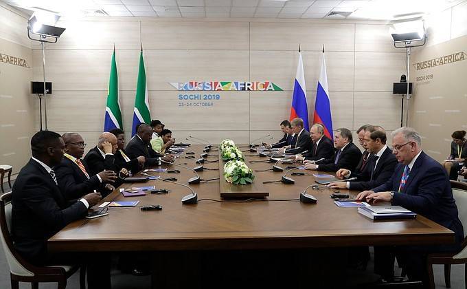 Встреча с&nbsp;Президентом ЮАР Сирилом Рамафозой
