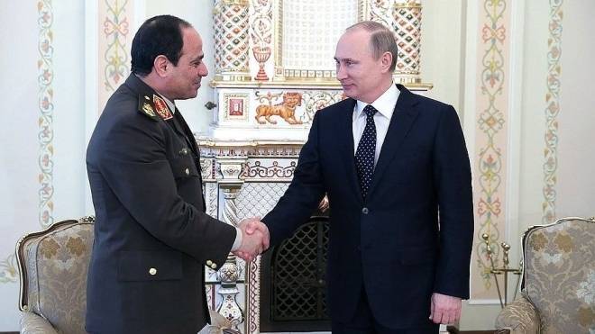 Ас-Сиси пригласил Путина в Египет на церемонию строительства первой АЭС