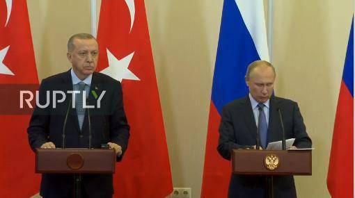 Шойгу назвал главной задачей переговоров Путина и Эрдогана прекращение боев в Сирии