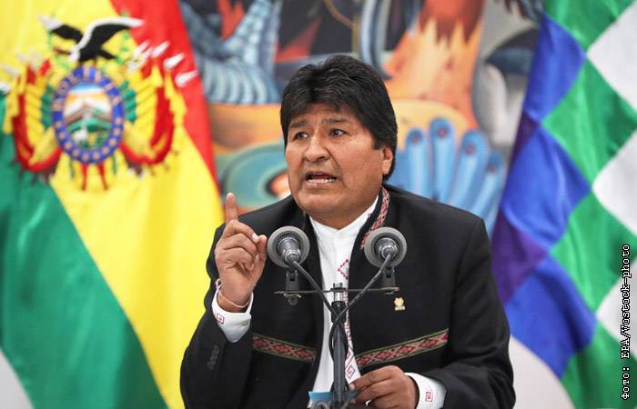 Президент Боливии заявил о попытке госпереворота в связи с выборами