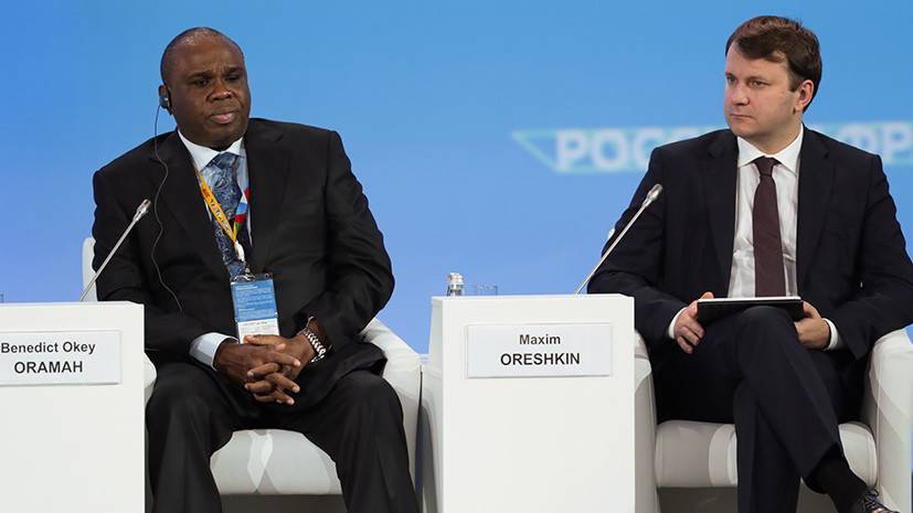 Орешкин заявил, что Россия не пытается что-то «впарить» странам Африки