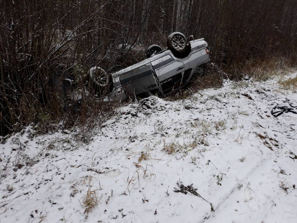 В Усть-Куломском районе 21-летний водитель «пятнадцатой» вылетел в кювет