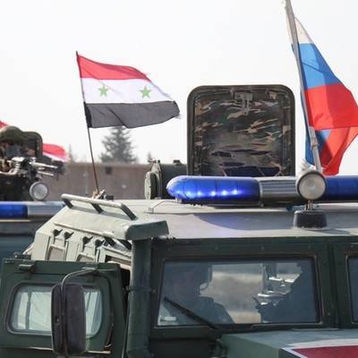 Колонна российской военной полиции прибыла в сирийский город Кобани