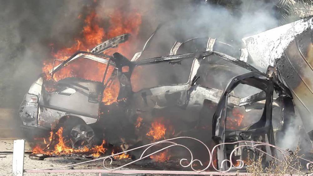 Курды-террористы взорвали автомобиль в городе Камышлы на севере Сирии