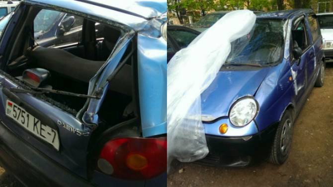В Минске пьяный помощник мастера угнал с ремонта чужую машину и протаранил 4 автомобиля