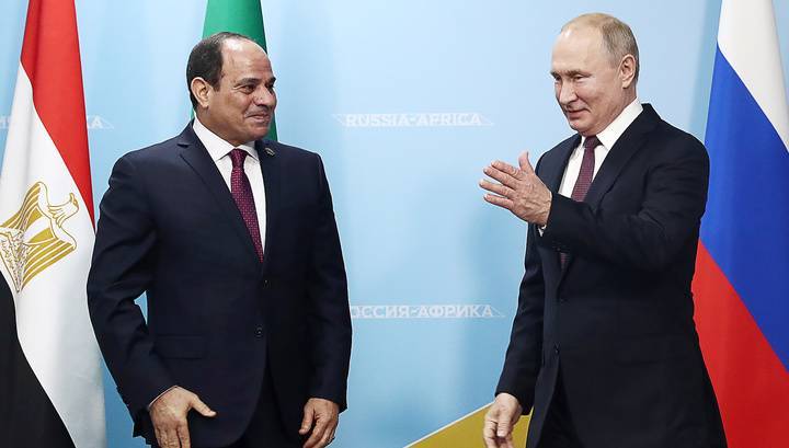 Перед саммитом "Россия-Африка" Путин встретился с ас-Сиси