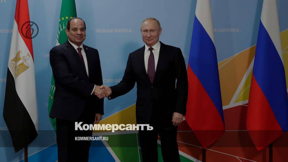 Президенты России и Египта договорились продолжить работу по возобновлению авиасообщения