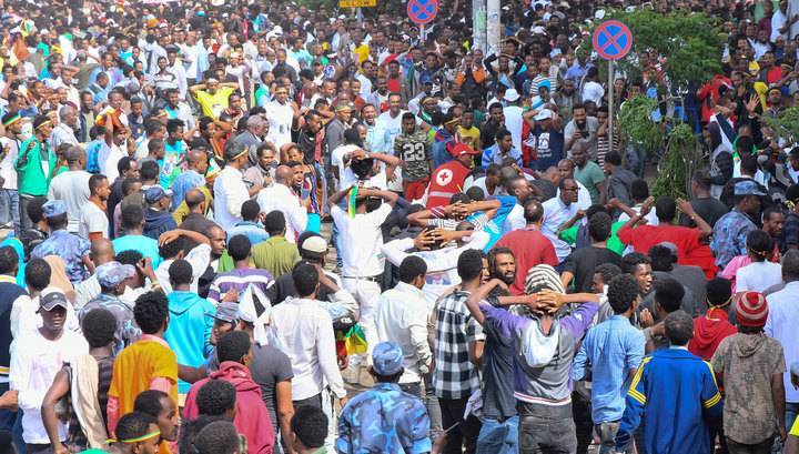 За три дня протестов в Эфиопии погибли 67 человек