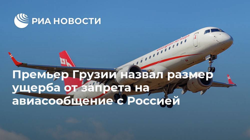 Премьер Грузии назвал размер ущерба от запрета на авиасообщение с Россией