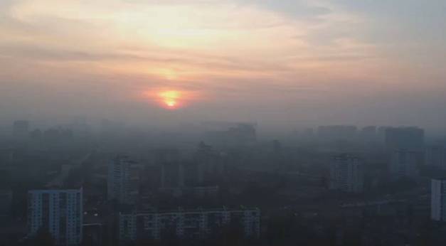 В Киеве прошла акция протеста из-за окутавшего город смога