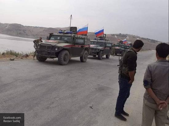 Военная полиция РФ провела патрулирование вдоль сирийско-турецкой границы