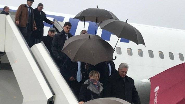 Президент Кубы прибыл в Петербург в рамаках визита в Россию