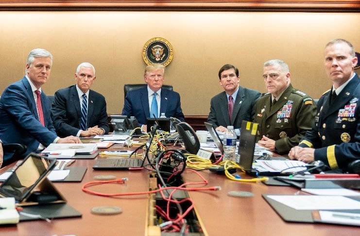 Белый дом показал, как Трамп наблюдал за ликвидацией Аль-Багдади